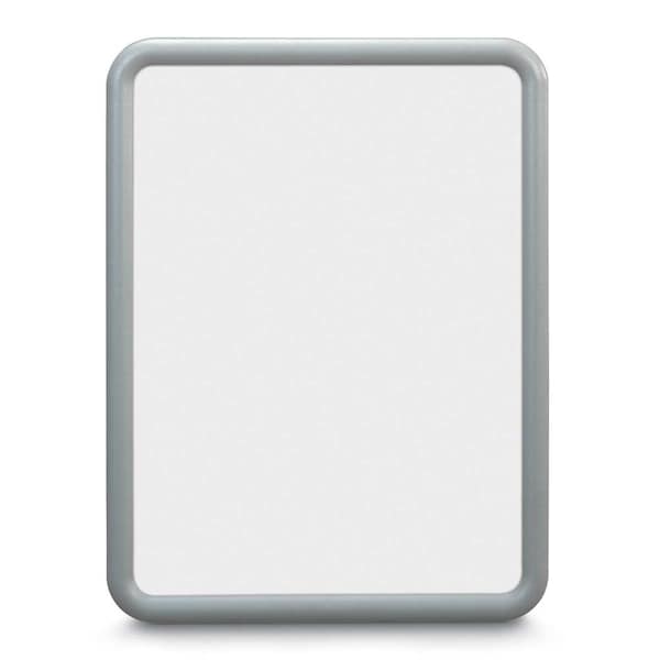 Corkboard, Single Door, Radius Frame, 36x36", Black/Buff
